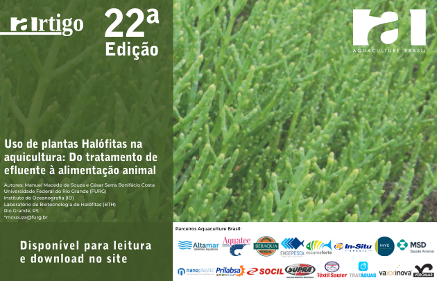 Capa Uso de plantas Halófitas na aquicultura: Do tratamento de efluente à alimentação animal