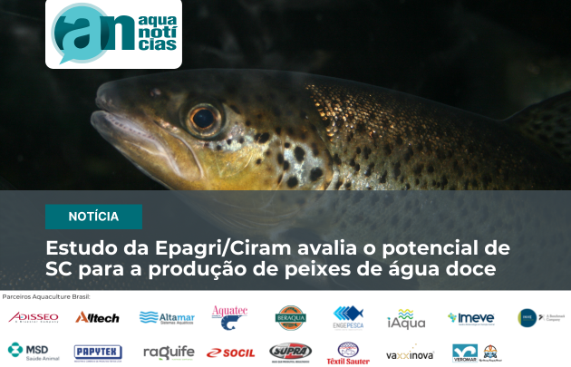 Capa Estudo da Epagri/Ciram avalia o potencial de SC para a produção de peixes de água doce