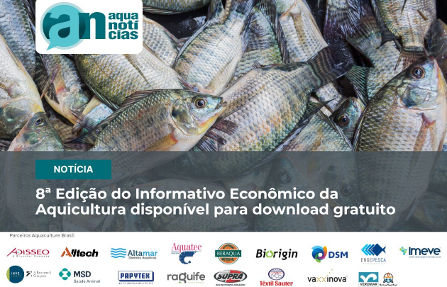Capa 8ª Edição do Informativo Econômico da Aquicultura disponível para download gratuito 