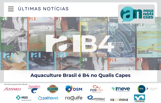 Capa Aquaculture Brasil é B4 no Qualis Capes