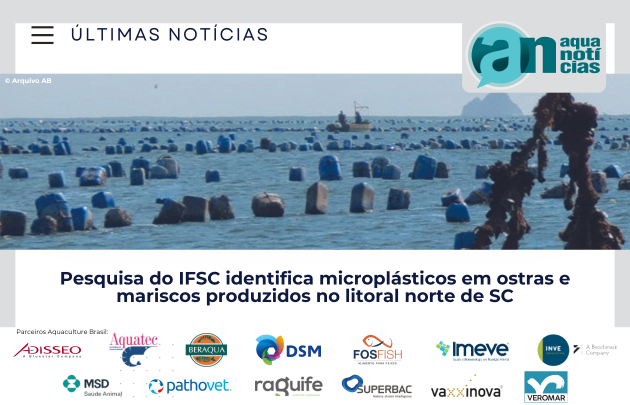Capa Pesquisa do IFSC identifica microplásticos em ostras e mariscos produzidos no litoral norte de SC