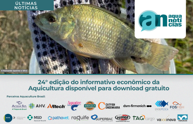 Capa 24° edição do informativo econômico da Aquicultura disponível para download gratuito